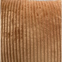 Coussin Mireille en velours cotelé orange