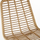 Chaise haute de jardin professionnelle Selva en résine recyclée et métal blanc