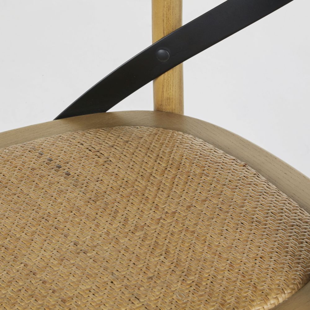 Chaise bistrot Tradition en bois de hêtre et bambou