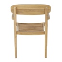Chaise à dîner de jardin professionnelles Falak Business en bois d'acacia