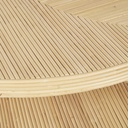 Tables gigognes Tanja marqueterie de rotin beige