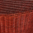 Bout de canapé Tella en rotin et métal