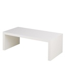 Table basse Quadrillo coloris blanche à carreaux L110