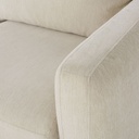 Canapé d'angle gauche City 4/5 places beige chiné