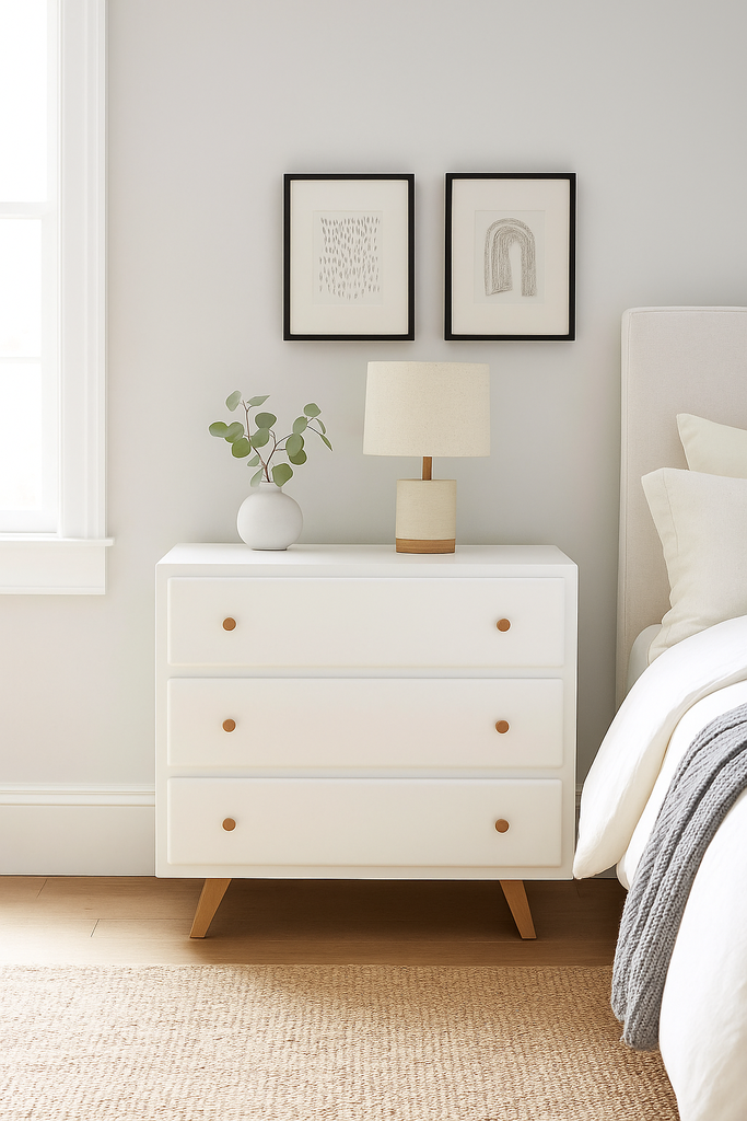 Commode Sweet blanche, 3 tiroirs compatible plan à langer