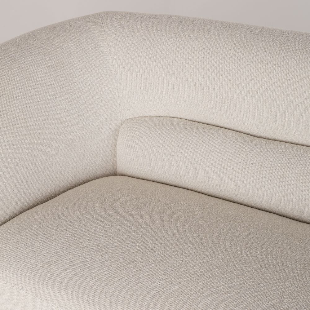 Canapé Flare 3/4 places beige tramé