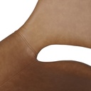 Lots 2 Fauteuils Baseball pour îlot central marron