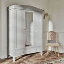 Armoire Jeannie 3 porte 2 tiroirs vert de gris