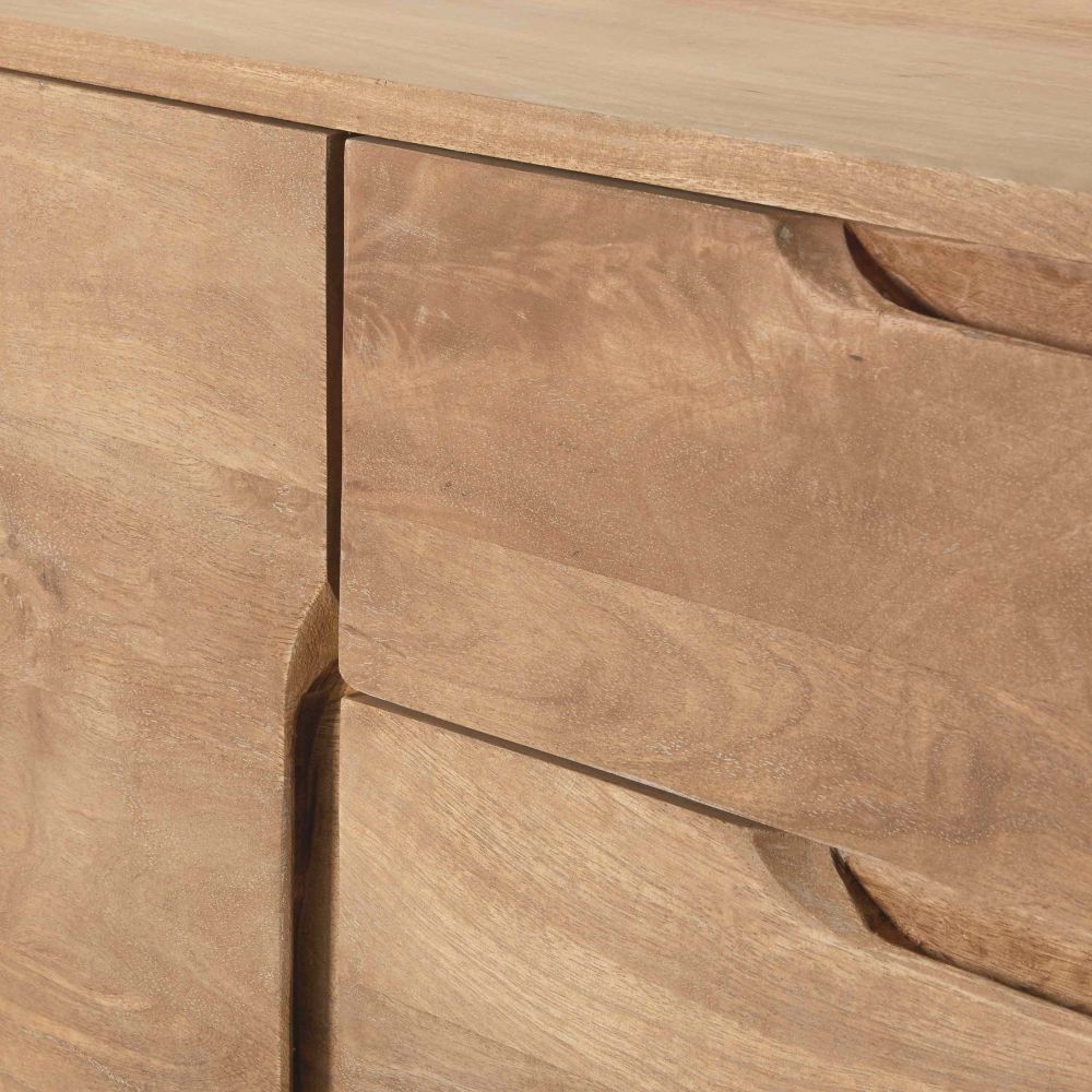 Buffet Trocadero 1 porte 3 tiroirs en manguier massif