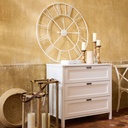 Commode haute Seashore 3 tiroirs blanche