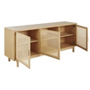 Buffet Canopy 3 portes cannage en rotin