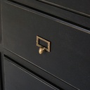 Bibliothèque Versailles 6 tiroirs noire