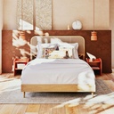 Lit vintage 140x200 Sixties avec sommier à lattes