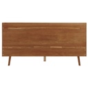 PORTOBELLO - Lit vintage 160x200 en chêne massif