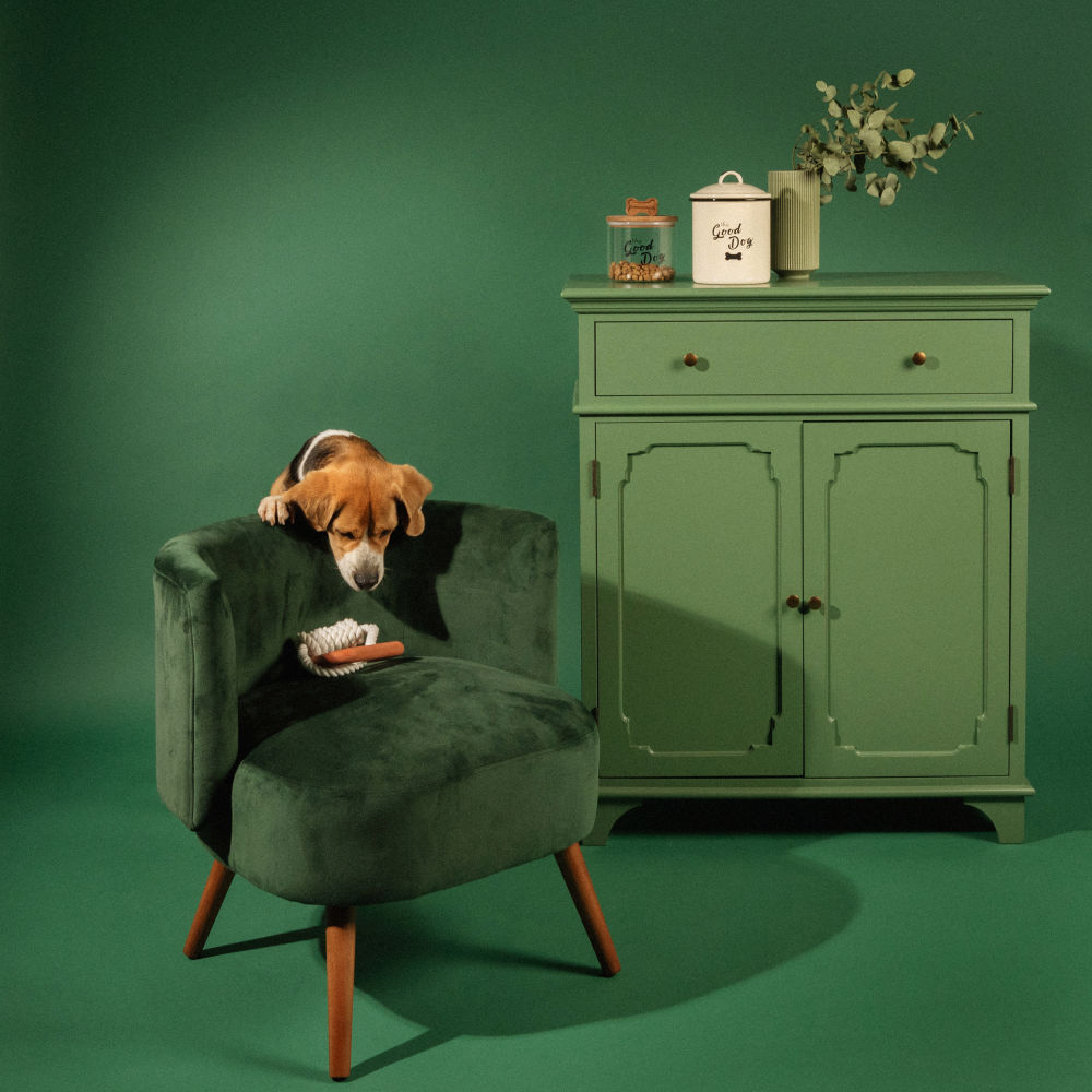 Buffet Selena 2 portes 1 tiroir 2 portes vert kaki