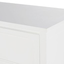 CHAMAREL - Commode avec plan à langer 3 tiroirs blanche