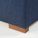 Canapé-lit panoramique convertible Times square 6 places bleu nuit