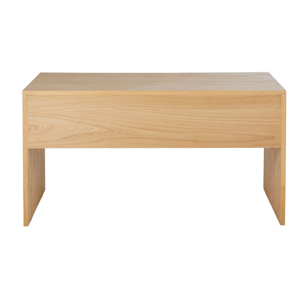 Bureau Varuna 2 tiroirs 1 niche en bambou tressé