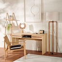 Bureau Varuna 2 tiroirs 1 niche en bambou tressé