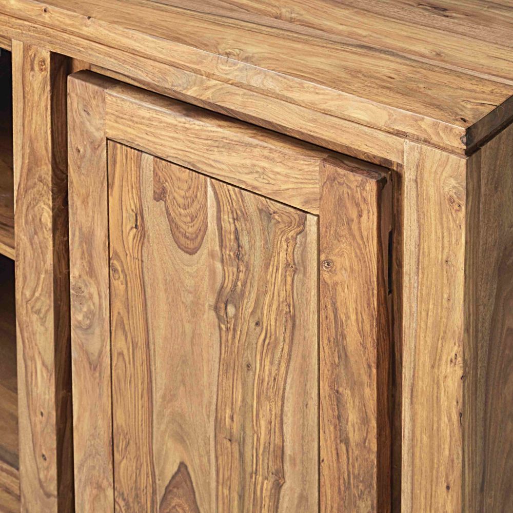 Buffet Stockholm 4 portes en sheesham massif