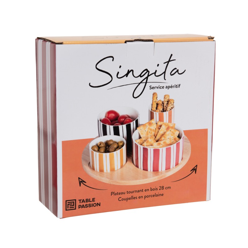 Service apéritif 4 pièces Singita