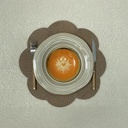 Assiette Sapa plate blanc cassé D26,9 H2,7cm