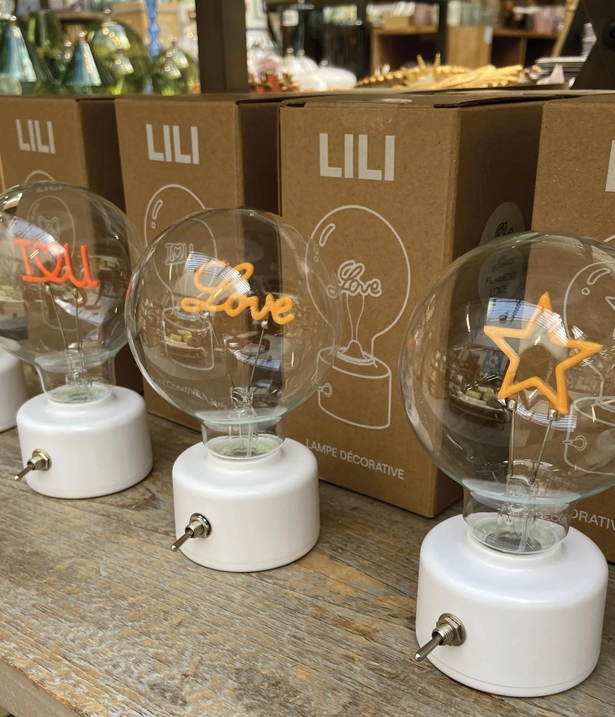 Déco LED Lili love à piles D8