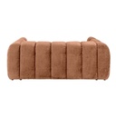 Canapé nuage MILOW design 3 places tissu terracotta