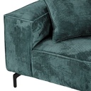 Canapé PUEBLO moderne en velours côtelé bleu