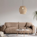 Canapé 3 places Moon en velours côtelé camel