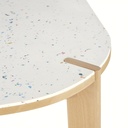 Table à manger professionnelle Callais Businessen plastique recyclé 6/8 personnes L180