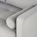 Canapé convertible Olivia 3/4 places gris chiné