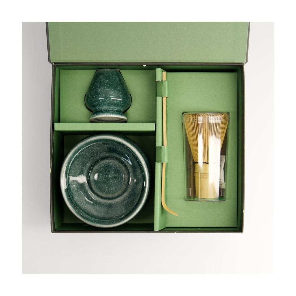 Matcha Giftset 11x8cm 4pcs Green 22117 1/12