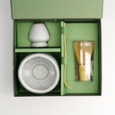 Coffret cadeau matcha coloris gris 4 pièces