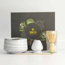 Coffret cadeau matcha coloris gris 4 pièces