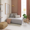 Méridienne droite Falkor pour canapé modulable gris clair chiné