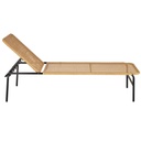 Bain de soleil Lee Business professionnel en acier noir et résine recyclée beige