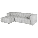 Canapé Lilo nuage d'angle gauche 4/5 places gris clair chiné