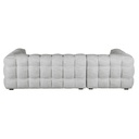 Canapé Lilo nuage d'angle gauche 4/5 places gris clair chiné