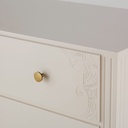 Commode Jeannie 3 tiroirs écrue L90