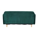 Canapé clic-clac Nia 2/3 places en velours vert