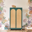 Armoire Dabali 2 portes vert foncé
