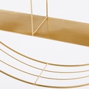 Étagère murale Yoko ronde en métal doré