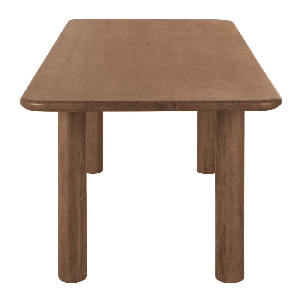 Table à manger Sacramento en bois d'acacia massif marron 6 personnes L200