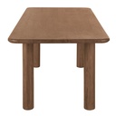 Table à manger Sacramento en bois d'acacia massif marron 6 personnes L200