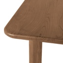 Table à manger Sacramento en bois d'acacia massif marron 6 personnes L200