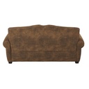 Canapé-lit Moustache 2 places en suédine marron