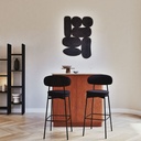 Bar Spiga 2 tiroirs 1 niche range-bouteilles et plateau marbre