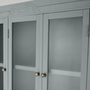 Vaisselier Aimée 5 portes 2 tiroirs vert de gris L104