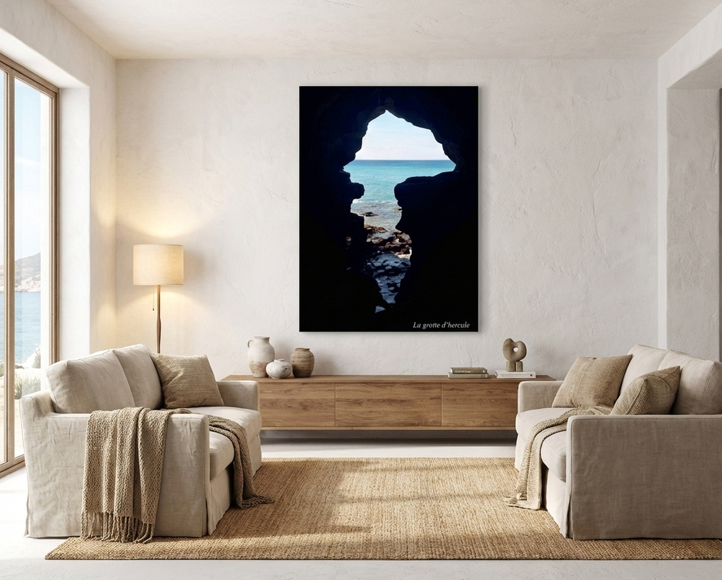 Tableau LA GROTTE D'HERCULE 110X80